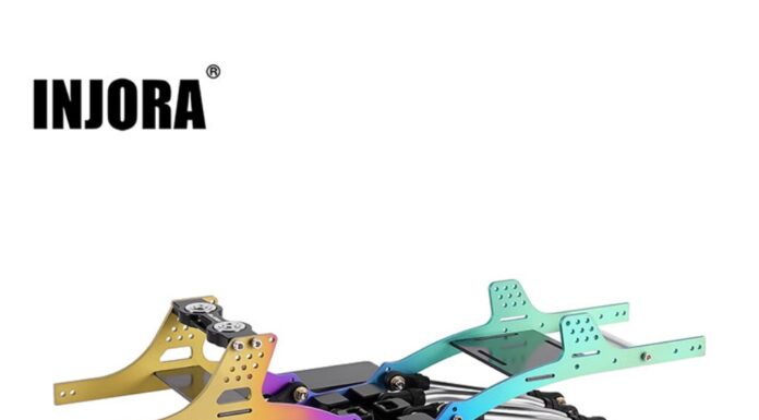Telaio Rainbow Titanium LCG di Injora: leggerezza e prestazioni estreme per SCX24