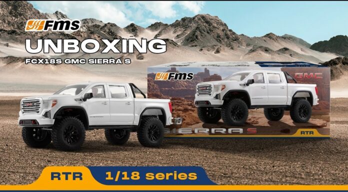 Unboxing del FMS FCX18S 1:18 GMC Sierra