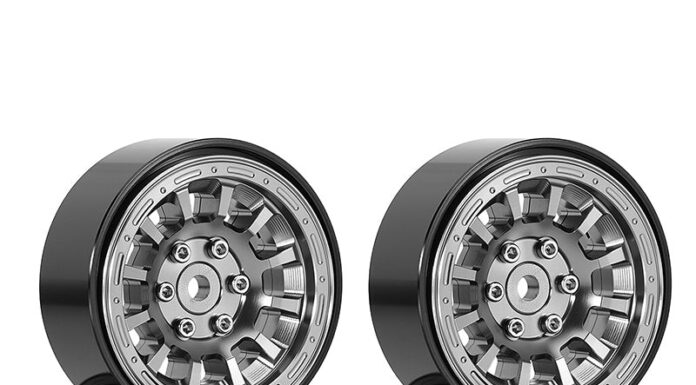 Ruote Injora in alluminio zero offset da 1.3″ per crawler 1/18 e 1/24
